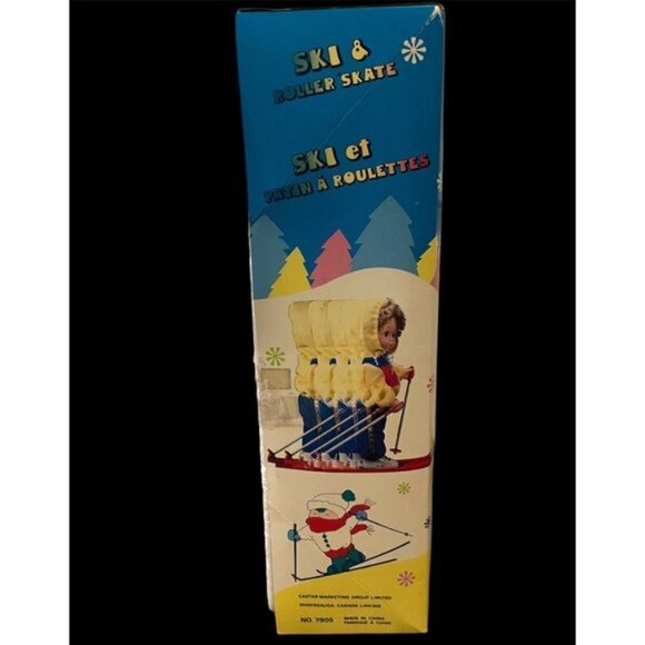 Vintage 1980s Super Sally Skiing doll, Works! - Picture 5 of 8